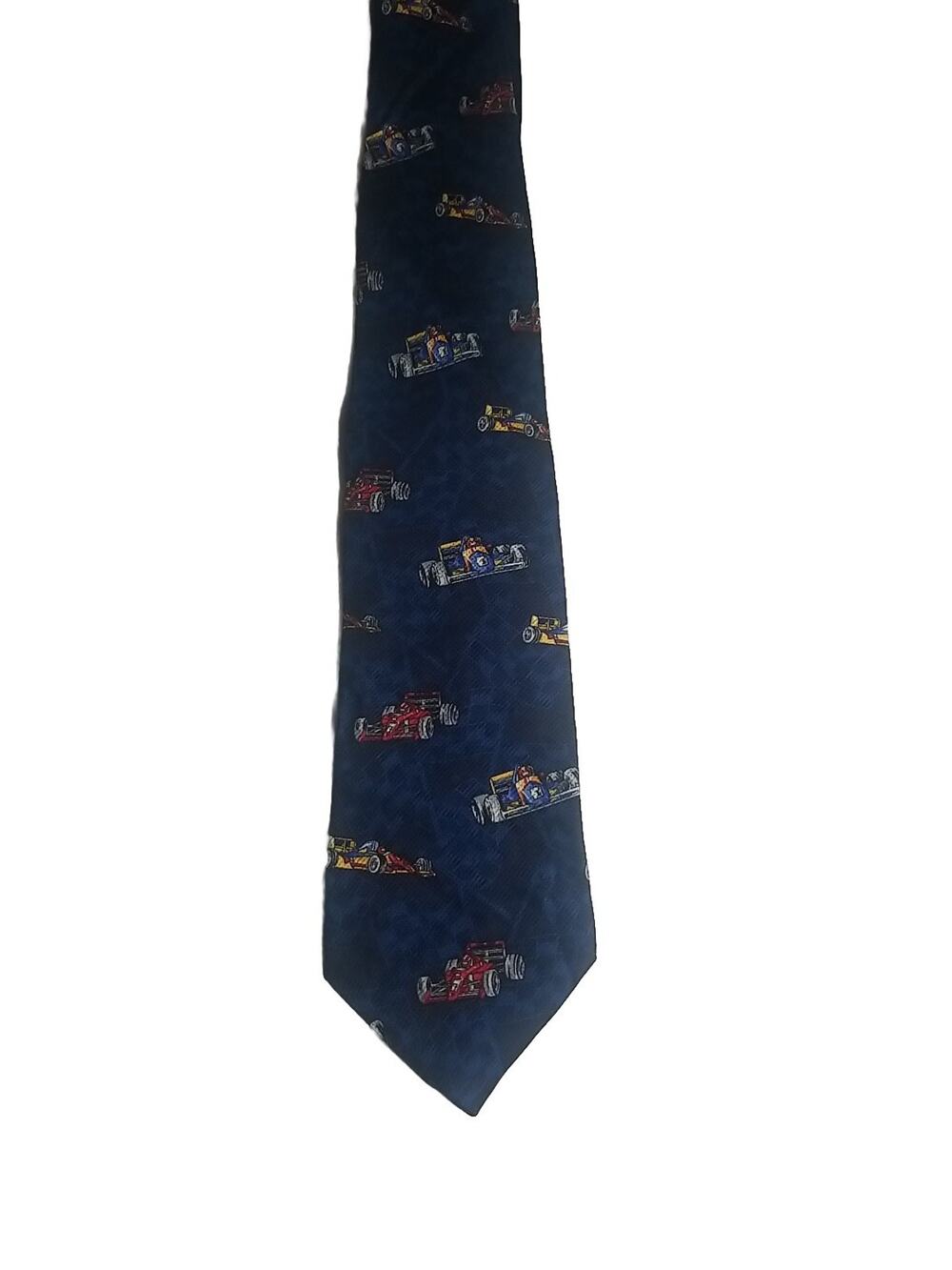Vintage 7th Ave Racecars Neck Tie Necktie